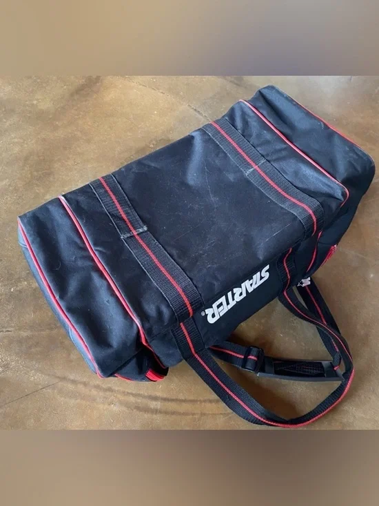 Vintage Ottawa Senators 90’s Starter Duffel Bag NHL Black Red Hockey Gym Travel - Picture 9 of 9